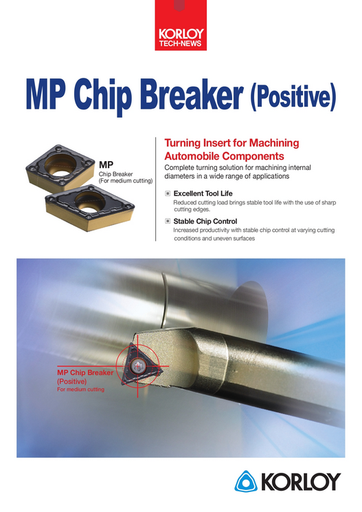 KORLOY - MP Chip Breaker Positive katalog